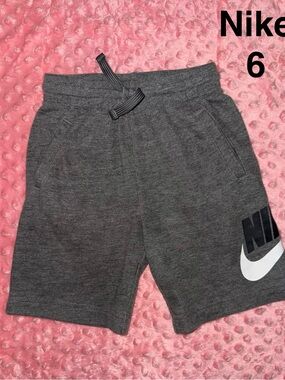Nike Dark Gray Boys' Logo Athletic Shorts